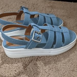 Jean sandals